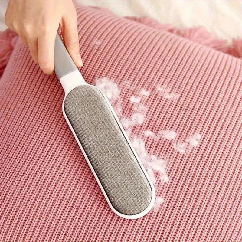 Reusable Dust Removal Brush, Double-Sided Pet Hair Remover, Manual Electrostatic Brush, Can Be Used in Multiple Places